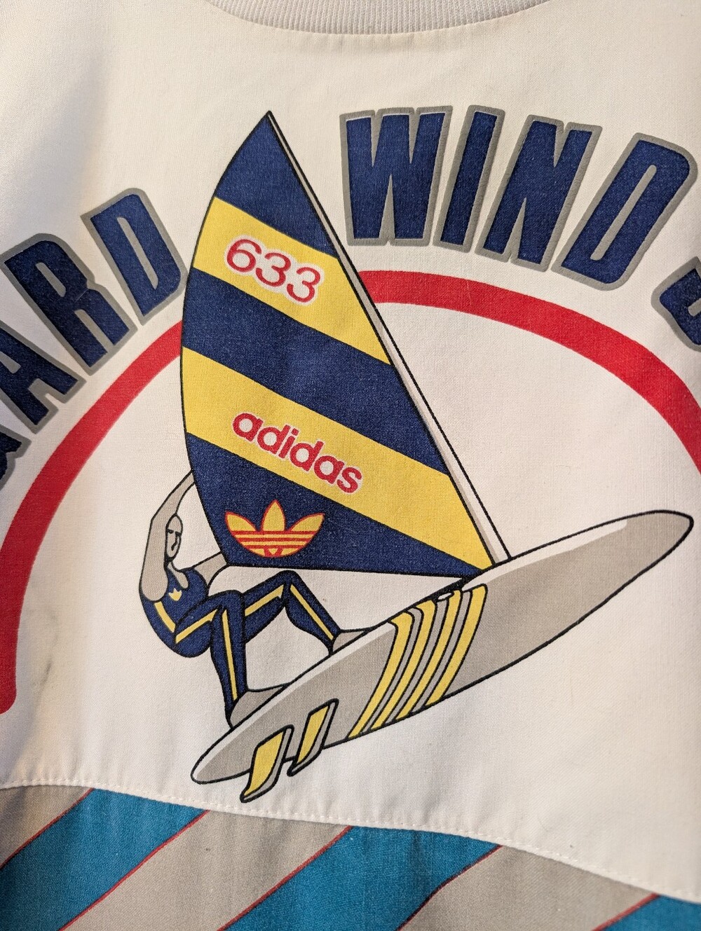 🔥RARE Vintage 1980s Adidas Vangard Windsurfing crewneck sweatshirt - Unisex 🔥 - Picture 3 of 16
